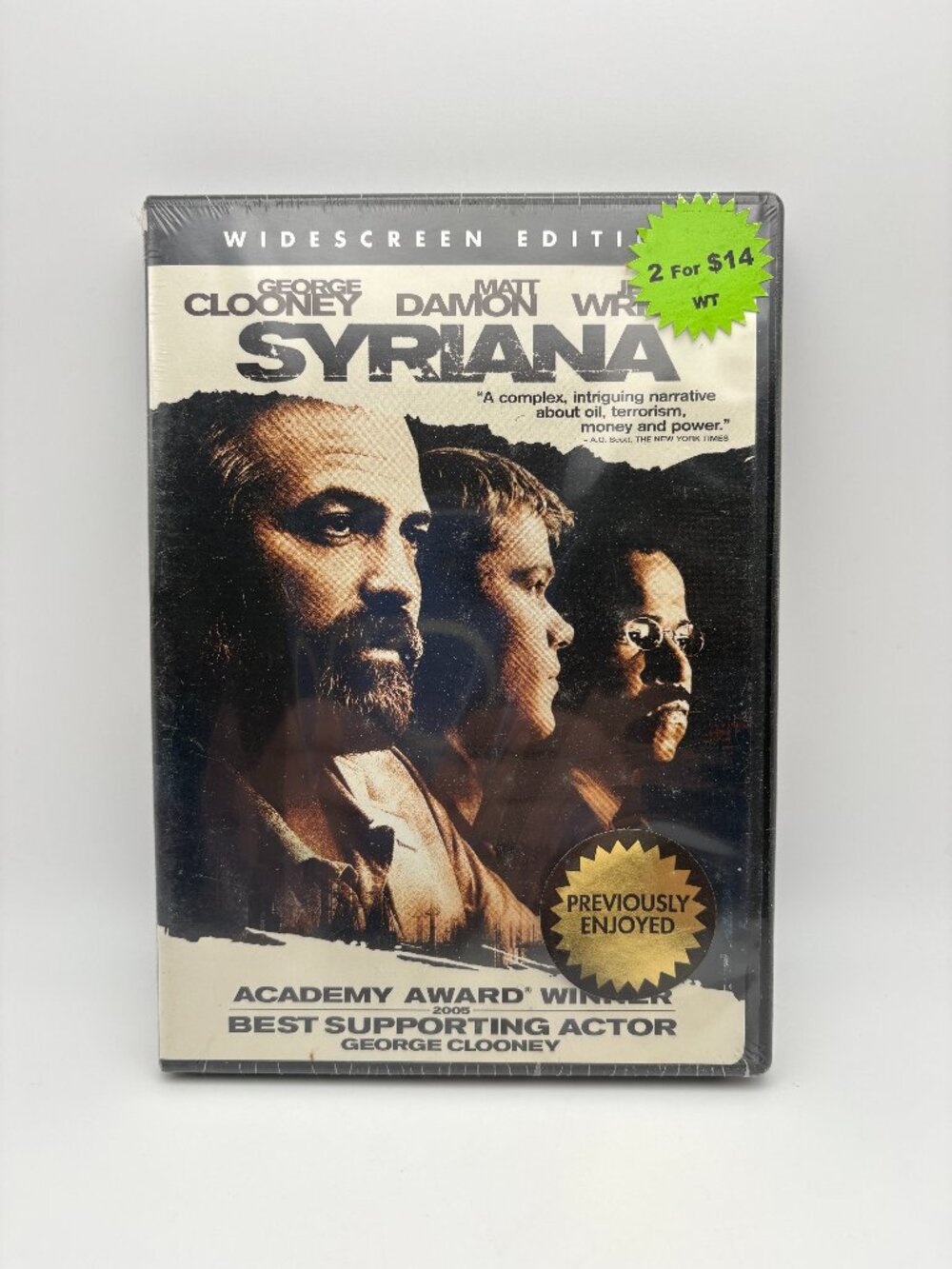 Syriana (DVD, 2005, Widescreen Edition) George Clooney, SEALED (SKU: 09DVD)